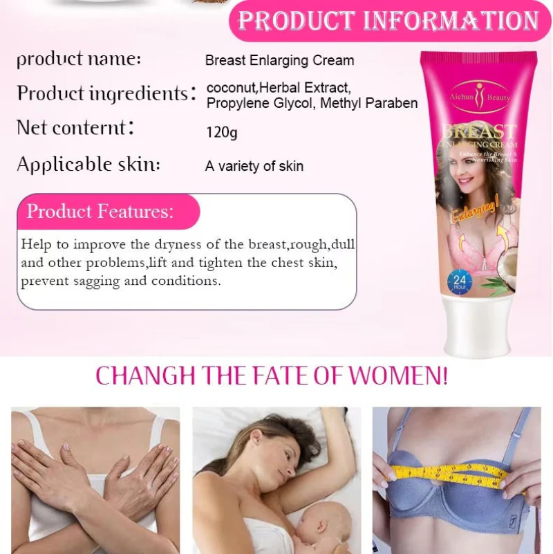 Aichun Beauty Breast Enhancement Cream - Firming & Lifting Cream 120g - Image 6