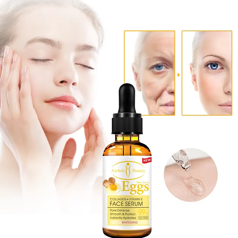AICHUN BEAUTY Egg Face Serum - Collagen & Vitamin E - 30ml - Image 4