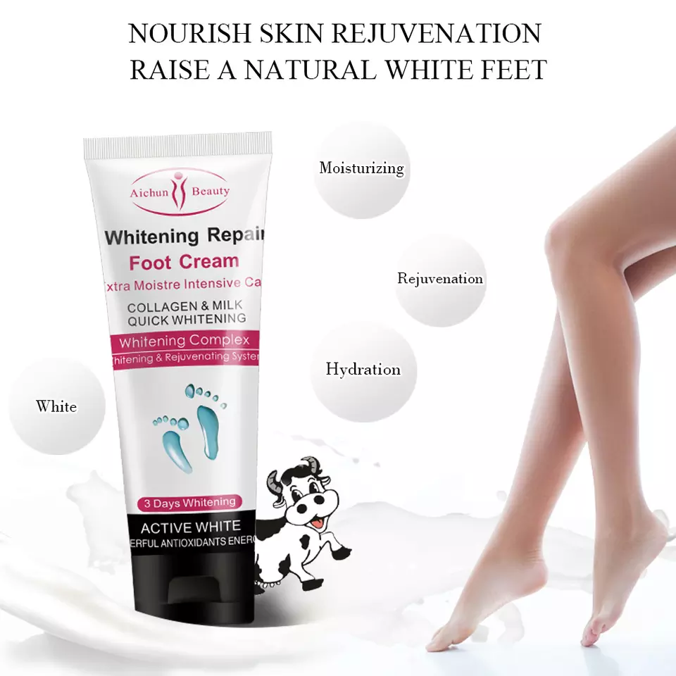 Aichun Beauty Extra Moisture Milk Whitening Repair Foot Cream 100g - Image 3