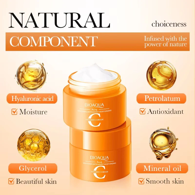 BIOAQUA Whitening Antioxidant Vitamin C Face Cream 60g - Image 3