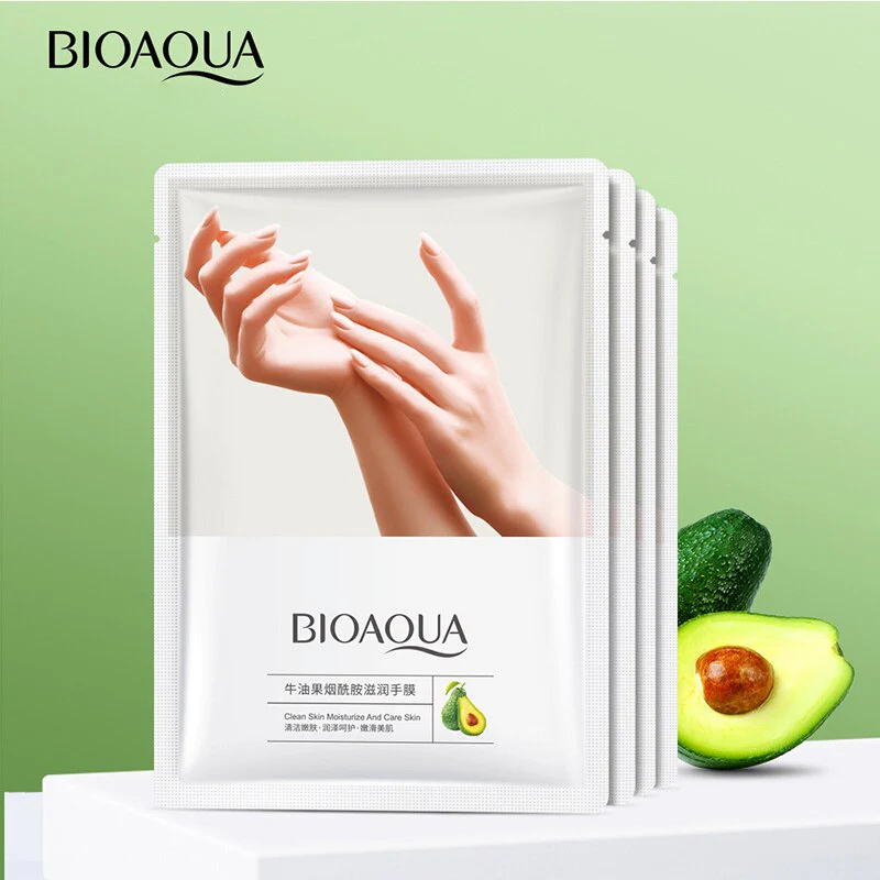 BIOAQUA Avocado Niacinamide Hand & Foot Mask Pack of 2 - Image 4