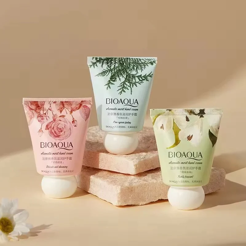 BIOAQUA Pack of 3 Moisturizing Lotion Hand Cream for Dry Skin 30gm