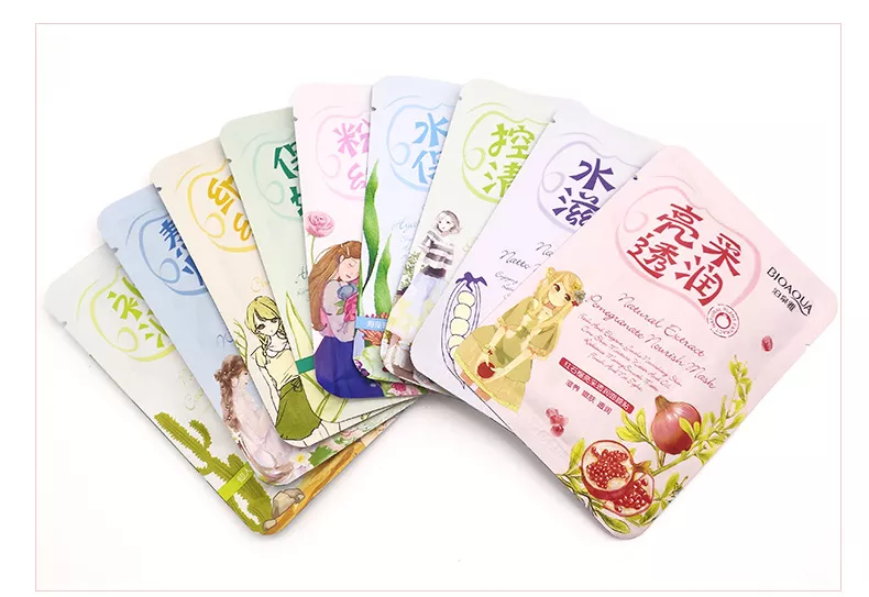 BIOAQUA Plant Extract Essence Facial Sheet Mask - 4 Pcs - Image 2