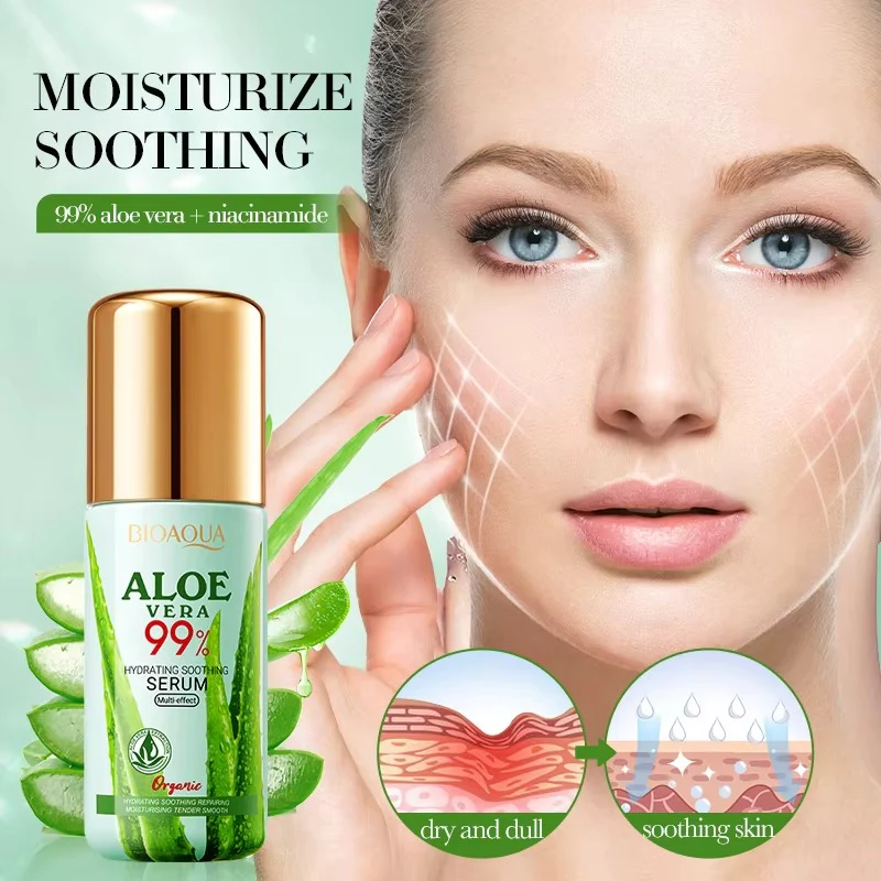 BIOAQUA Aloe Vera Hydrating Soothing Multi Effect Face Serum 40ml - Image 3