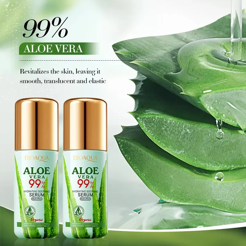 BIOAQUA Aloe Vera Hydrating Soothing Multi Effect Face Serum 40ml - Image 4