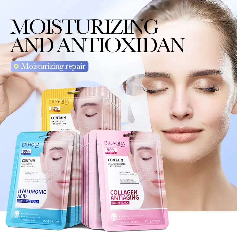 BIOAQUA Pack of 3 Moisturizing Anti Aging Face Sheet Mask - Image 2