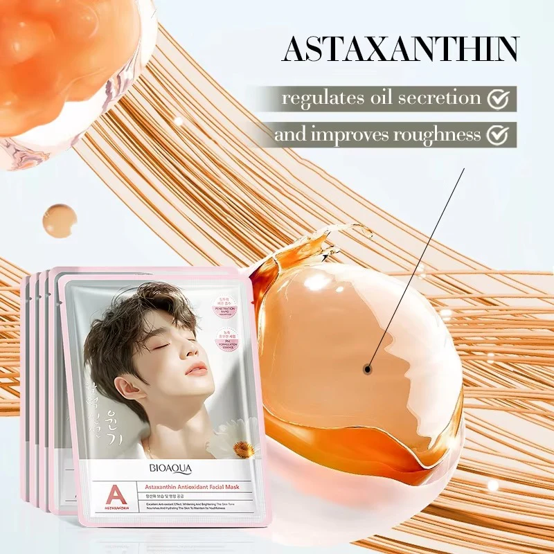 BIOAQUA Astaxanthin Antioxidant Moisturizing Facial Sheet Mask - Image 2