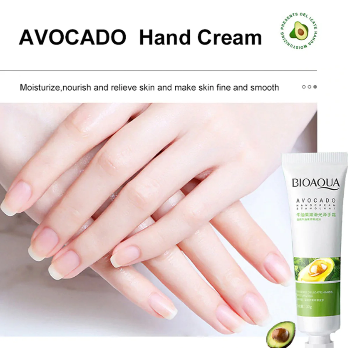 BIOAQUA Avocado Moisturizing Hand Cream – 30g - Image 4