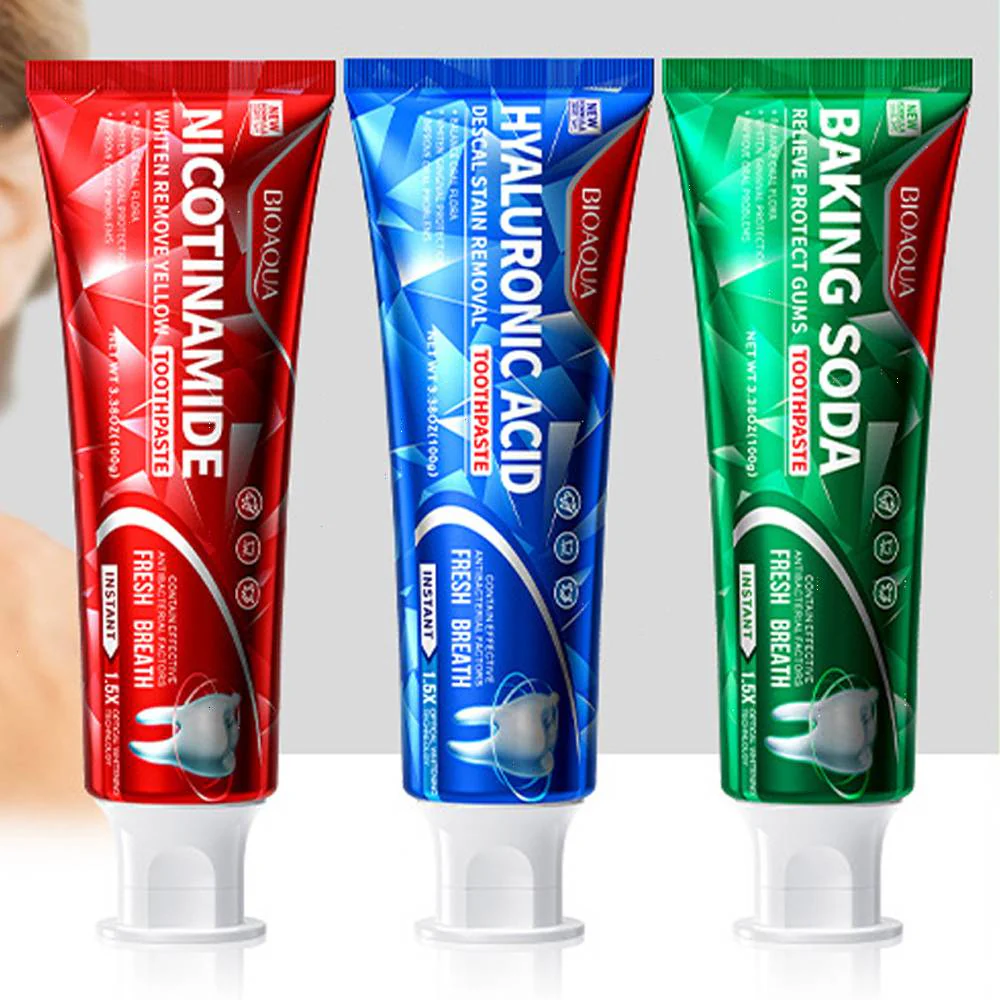 BIOAQUA Baking Soda Nicotinamide Relive Protect Gums Toothpaste 100g