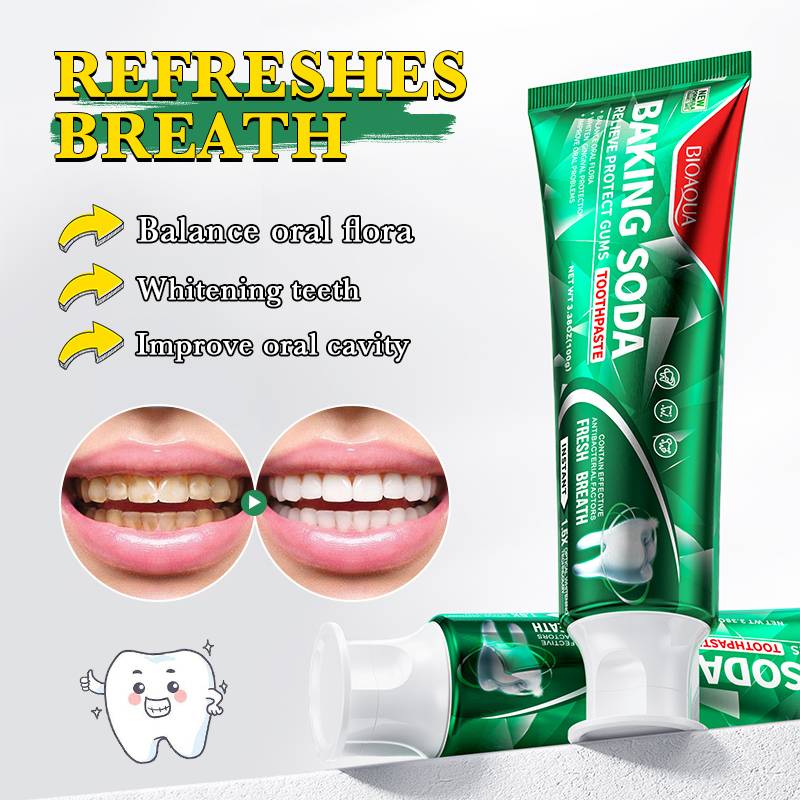 BIOAQUA Baking Soda Nicotinamide Relive Protect Gums Toothpaste 100g - Image 2