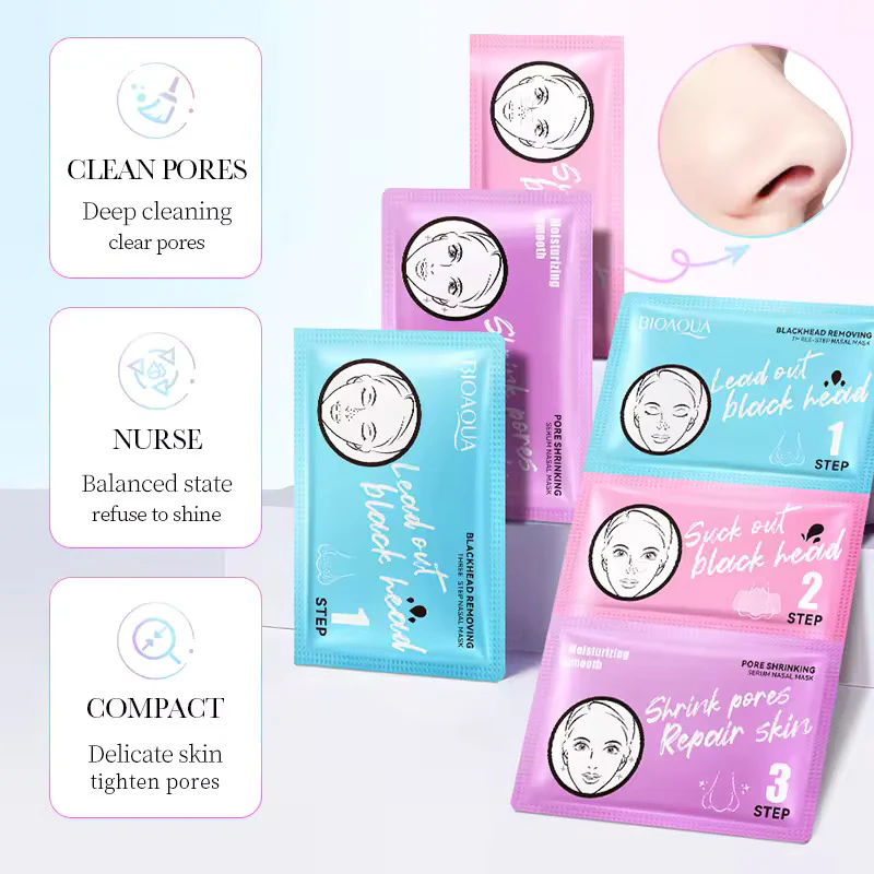 BIOAQUA Blackhead Remover 3 Steps Sachet BQY00911 - Image 4