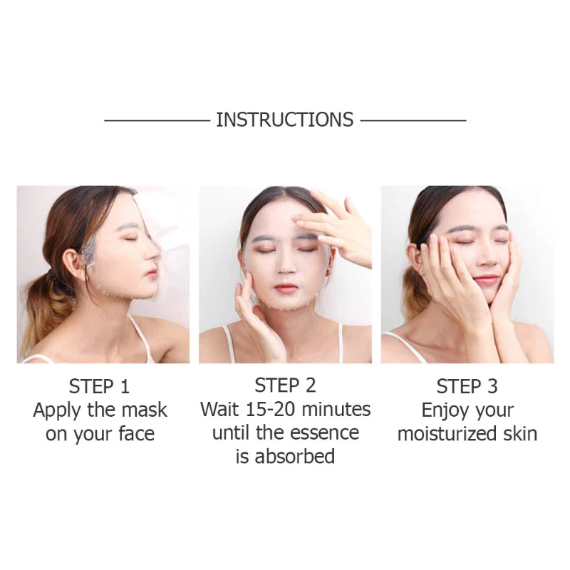 BIOAQUA Pack of 8 Fruit & Plant Extract Facial Sheet Masks 25g Each - Image 4