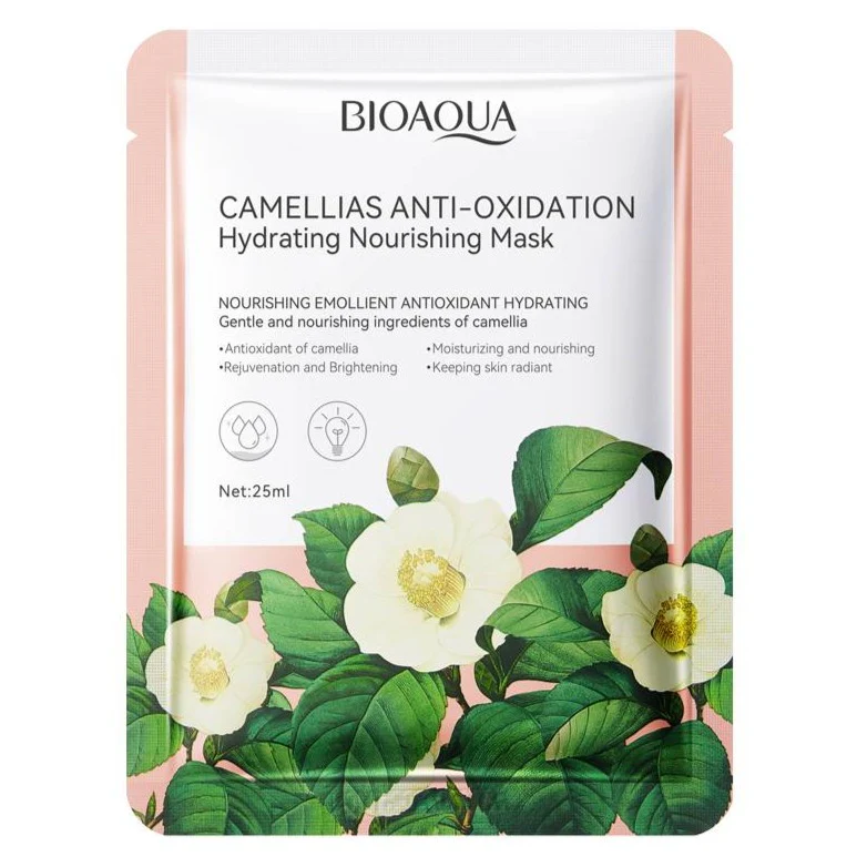 BIOAQUA Camellias Anti-Oxidation Hydrating Nourishing Facial Sheet Mask
