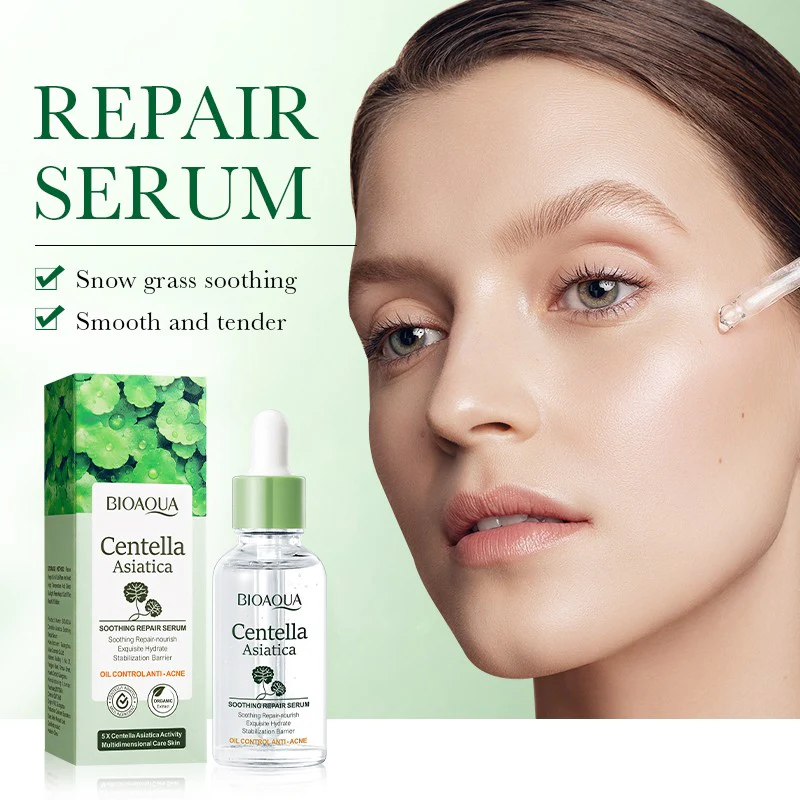 Bioaqua Centella Asiatica Soothing Repair Anti Acne Face Serum Essence 30ml - Image 5