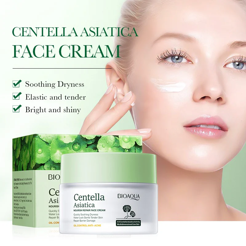 BIOAQUA Centella Asiatica Face Cream - Soothing & Repairing 50g - Image 3