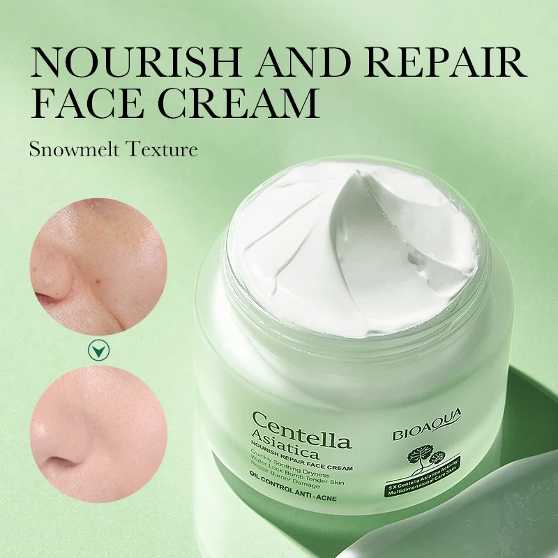 BIOAQUA Centella Asiatica Face Cream - Soothing & Repairing 50g - Image 4
