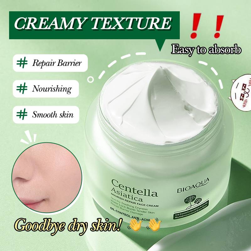 BIOAQUA Centella Asiatica Face Cream - Soothing & Repairing 50g - Image 5