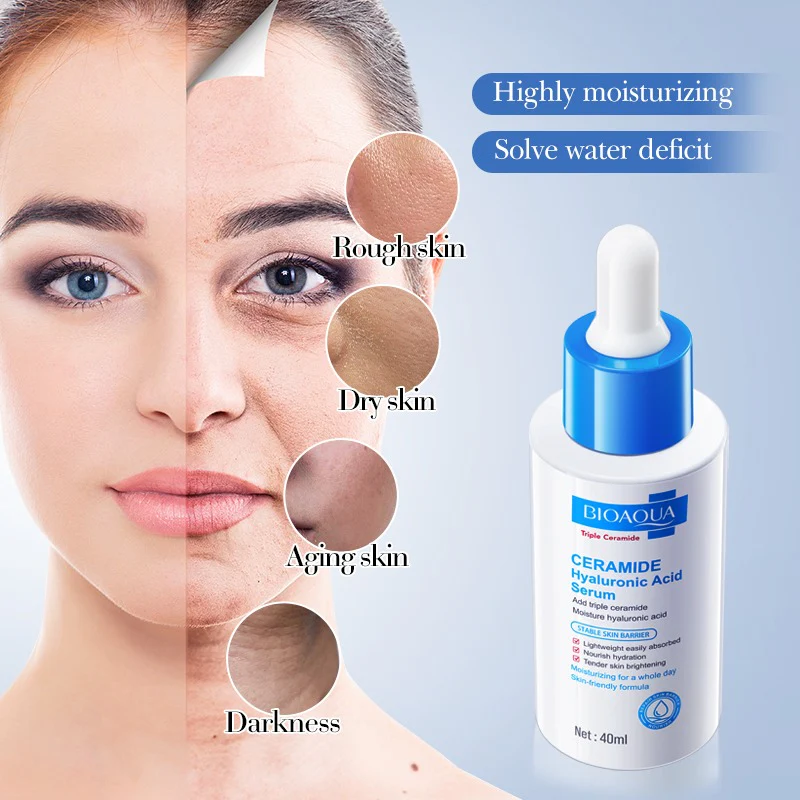 BIOAQUA Triple Ceramide & Hyaluronic Acid Moisturizing Serum - 40ml - Image 5