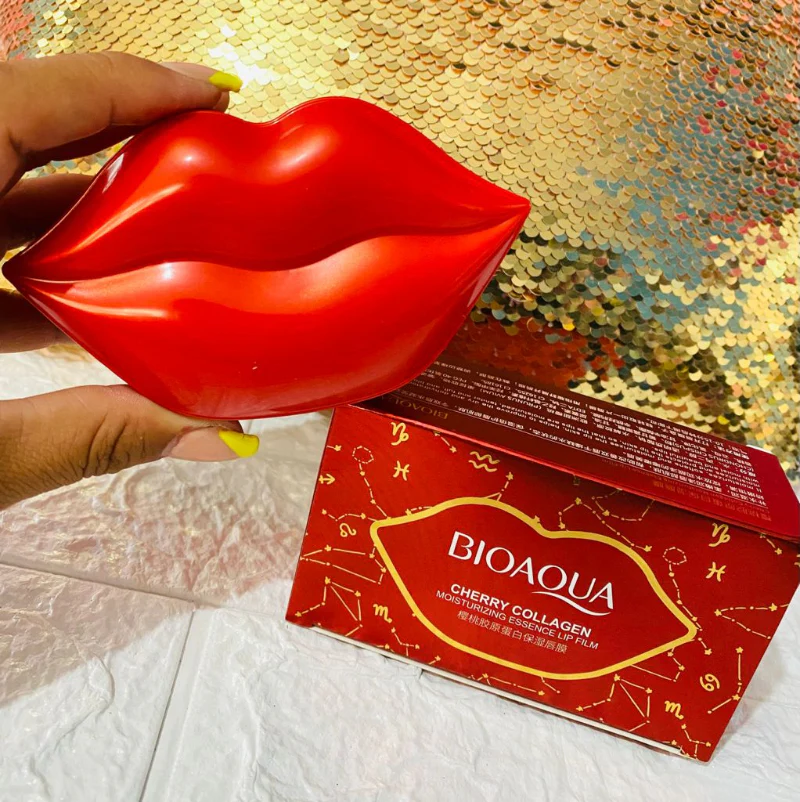 Bioaqua Cherry Collagen Lip Moisturizing Mask – 20 Pcs (60g) - Image 6