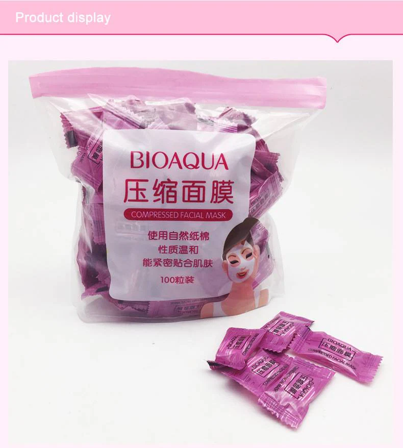 BIOAQUA Compressed Facial Tablet Mask – 25/50/100 Pcs - Image 6