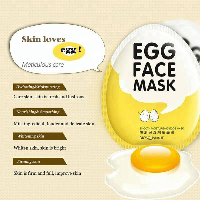 BIOAQUA Rejuvenating Egg Facial Sheet Mask 25g - Image 3