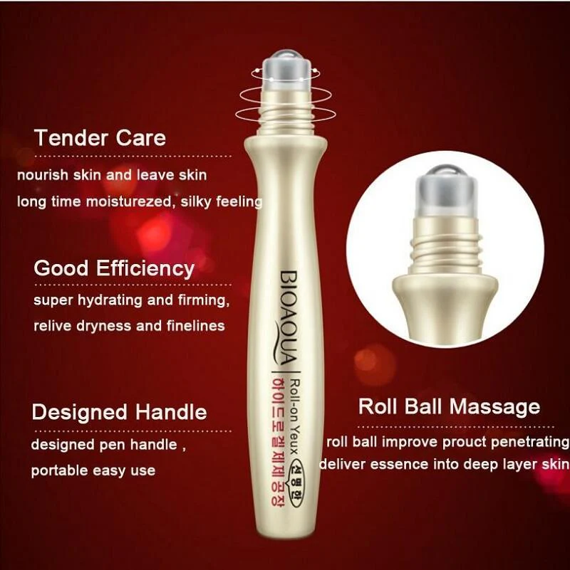 BIOAQUA Eye Roll-On Essence - Dark Circle & Puffiness Reduction - 15ml - Image 3