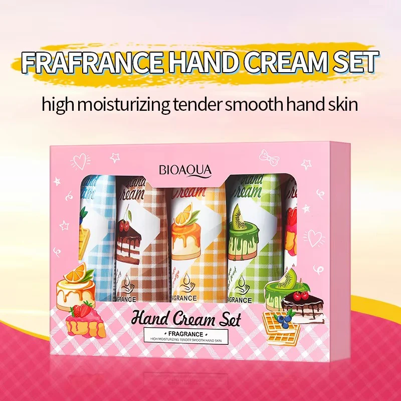 BIOAQUA Set of 5 Fruit Fragrance Moisturizing Hand Cream Set (5x20g) - Image 3