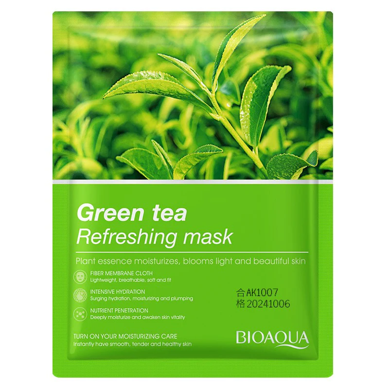 BIOAQUA Green Tea Refreshing Face Sheet Mask 25ml