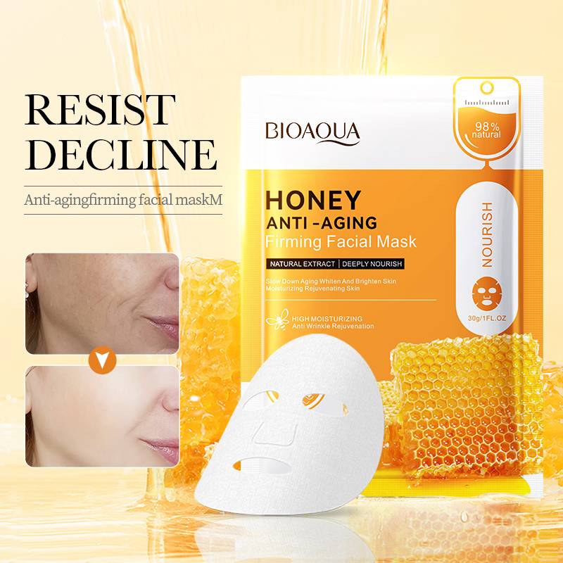 BIOAQUA Honey Anti-Aging Firming Nourish Facial Sheet Mask - Image 4