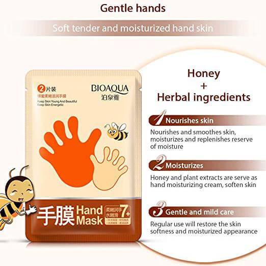 BIOAQUA Honey Soft and Moisturizing Hand Mask 35g - Image 3