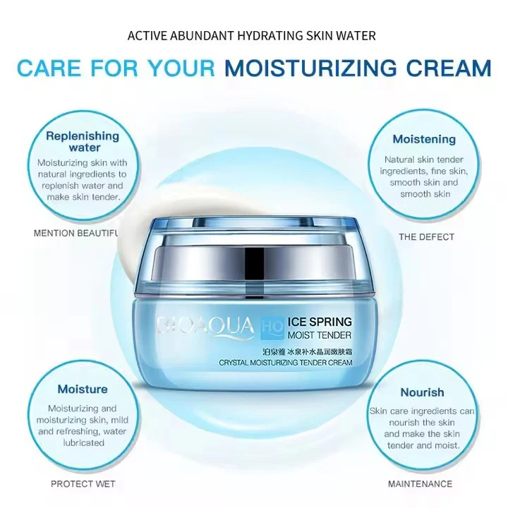 BIOAQUA Ice Spring Crystal Moisturizing Tender Face  Cream 50gm - Image 4