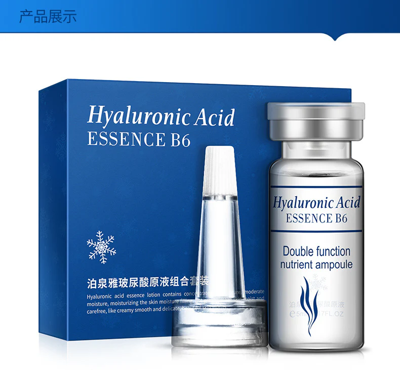 BIOAQUA Hyaluronic Acid Essence B6 Moisturizing Anti Wrinkle Facial Serum 5mlx10 - Image 4