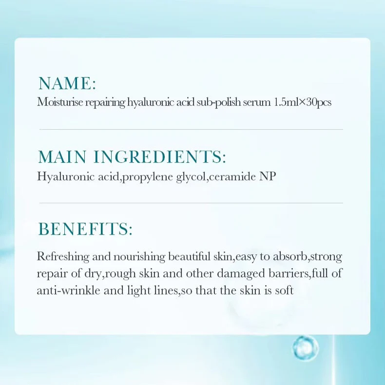 BIOAQUA Hyaluronic Acid Repairing Skin Sub-Polish Face Serum 1.5ml*30Pcs - Image 4