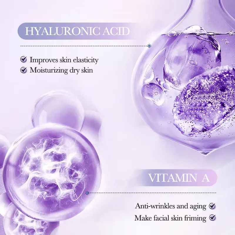 BIOAQUA Hyaluronic Acid + Vitamin A Firming & Nourishing Face Sheet Mask - Image 3