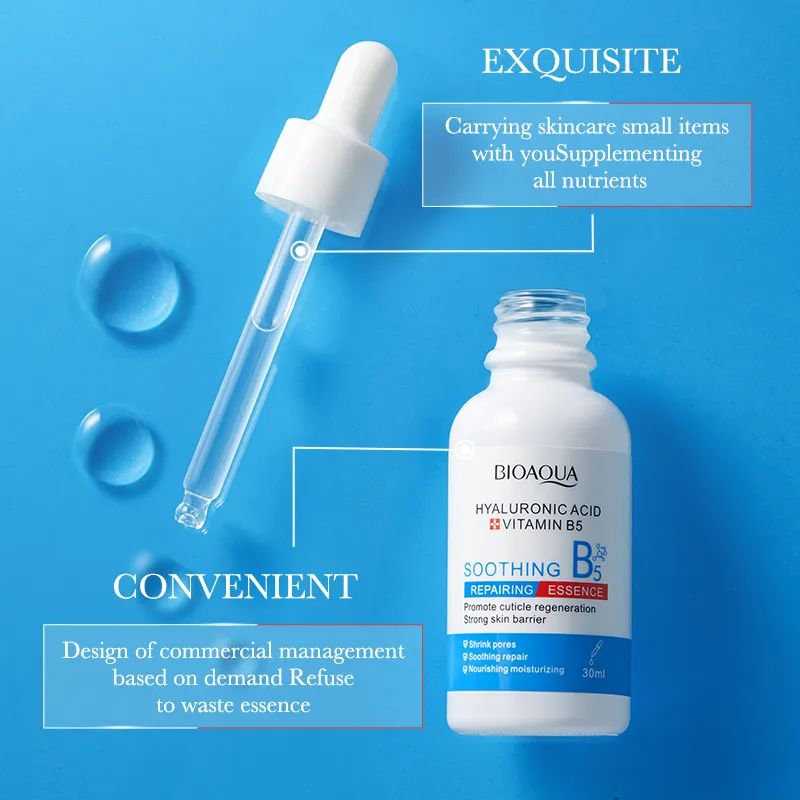 BIOAQUA Hyaluronic Acid Vitamin B5 Soothing Repair Face Serum – 30ml - Image 5