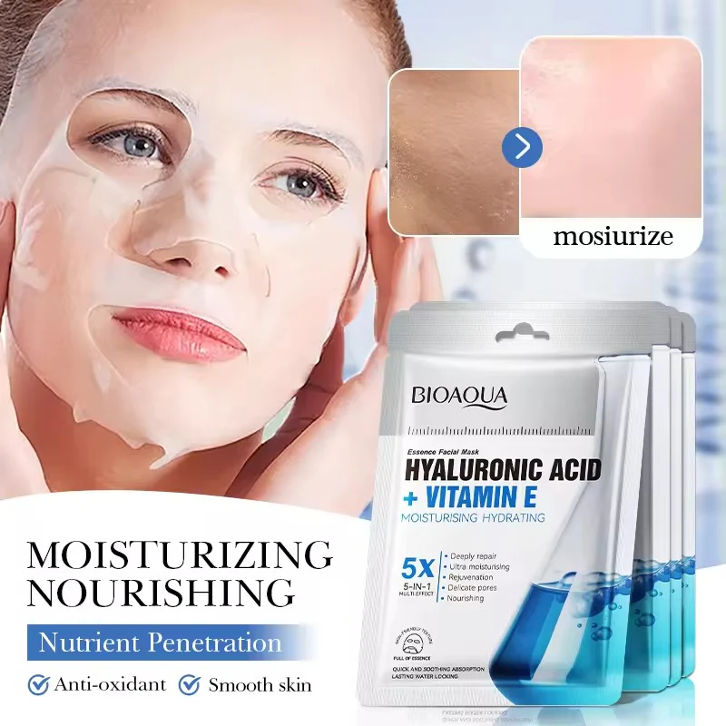 BIOAQUA Hyaluronic Acid & Vitamin E Facial Sheet Mask - Image 6