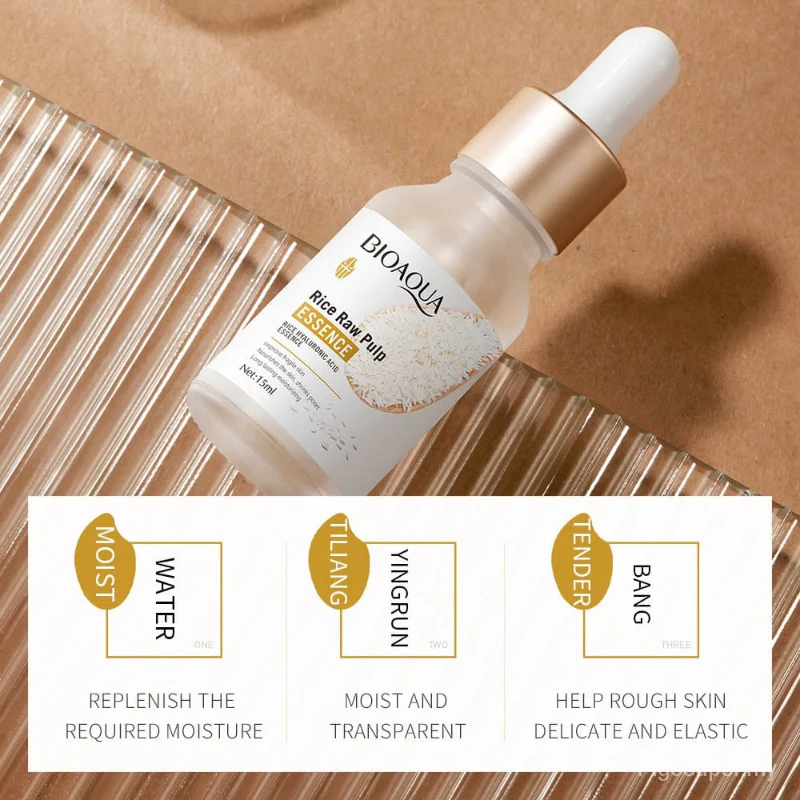 BIOAQUA Hyaluronic Acid & Rice Hydrating Serum 15ml - Image 6