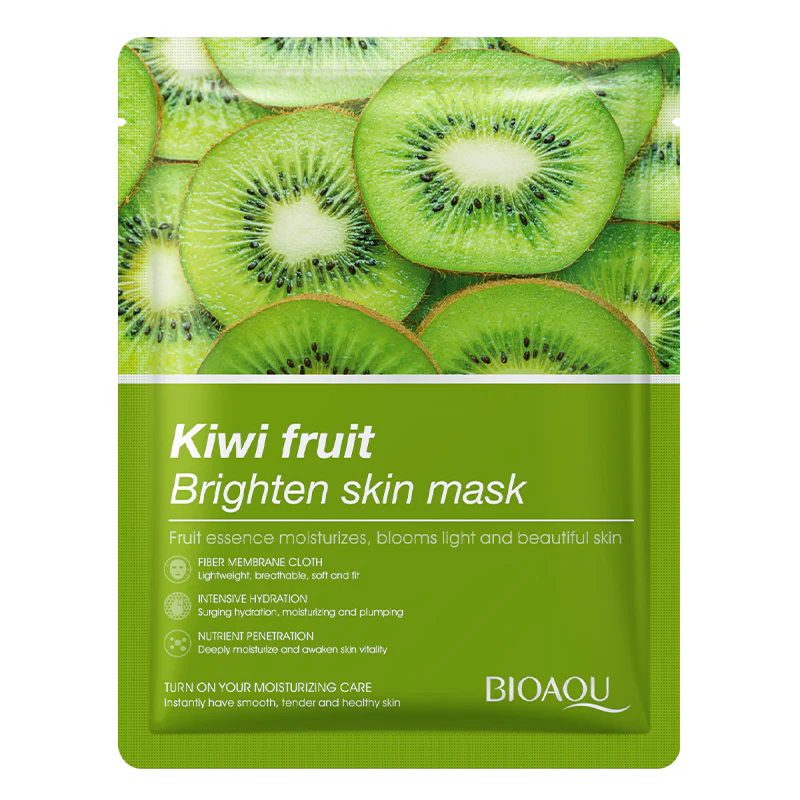 BIOAQUA Kiwi Fruit Brighten Skin Face Sheet Mask 25g