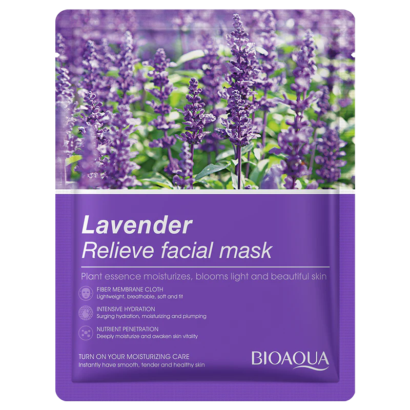 BIOAQUA Lavender Relieve Face Sheet Mask 25ml