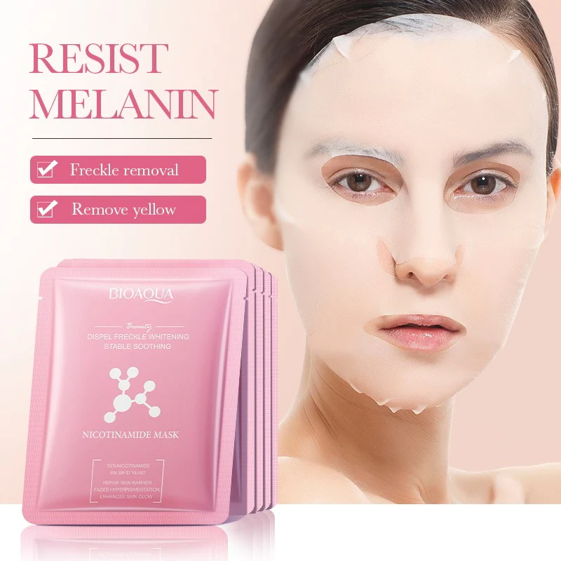 BIOAQUA Nicotinamide Dispel Freckle Whitening Facial Mask 25g - Image 2
