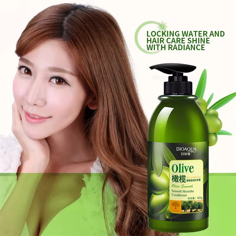 BIOAQUA Olive Smooth Moisturizing Hair Conditioner - 400g - Image 4
