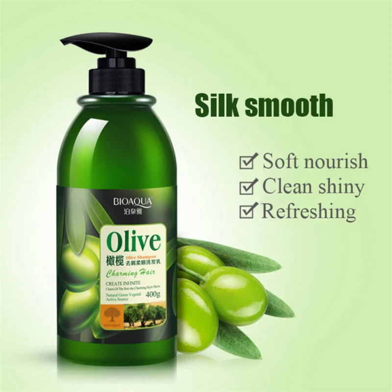 Bioaqua Olive Anti-Dandruff Shampoo 400ml - For Silky Hair - Image 4