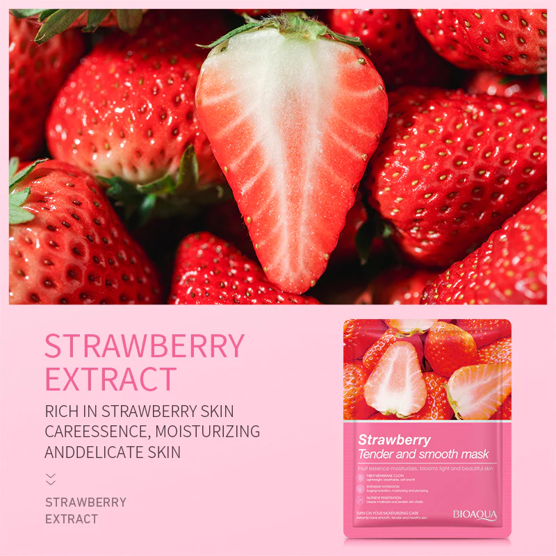 BIOAQUA Pack of 5 Fruits & Plants Extract Facial Sheet Mask - Image 4