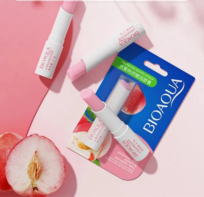 BIOAQUA Moisturizing Attractive Honey Peach Lip Balm - Image 3