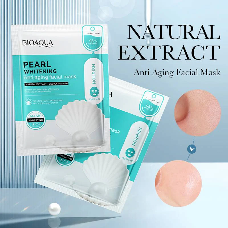 BIOAQUA Pearl Anti Oxygen Activating Nourish Facial Sheet Mask - Image 4