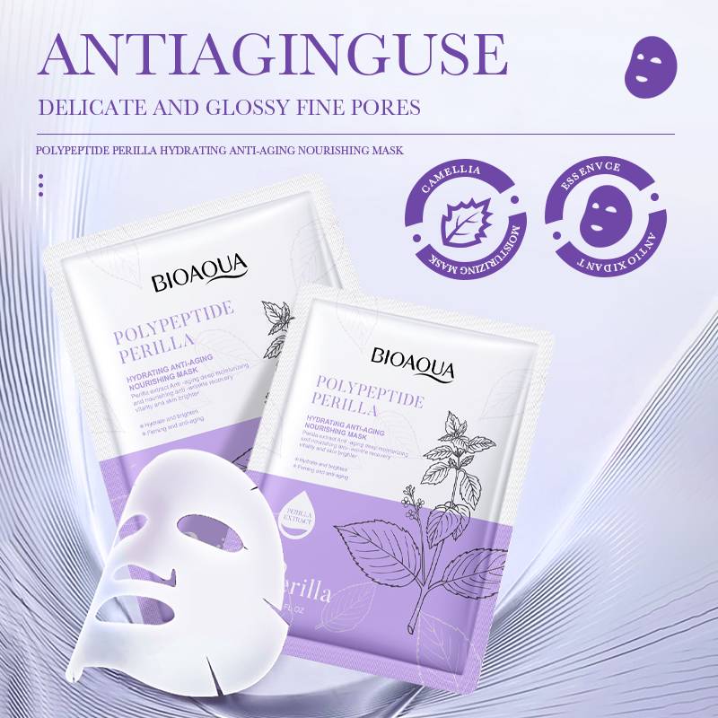 BIOAQUA Polypeptide Perilla Hydrating Anti-Aging Face Sheet Mask - Image 2