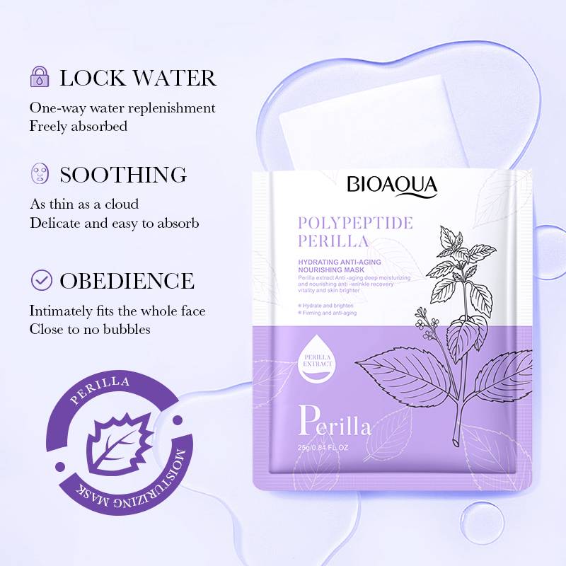BIOAQUA Polypeptide Perilla Hydrating Anti-Aging Face Sheet Mask - Image 3