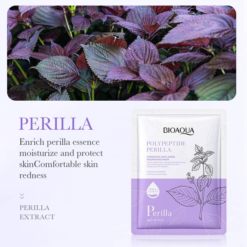 BIOAQUA Polypeptide Perilla Hydrating Anti-Aging Face Sheet Mask - Image 4