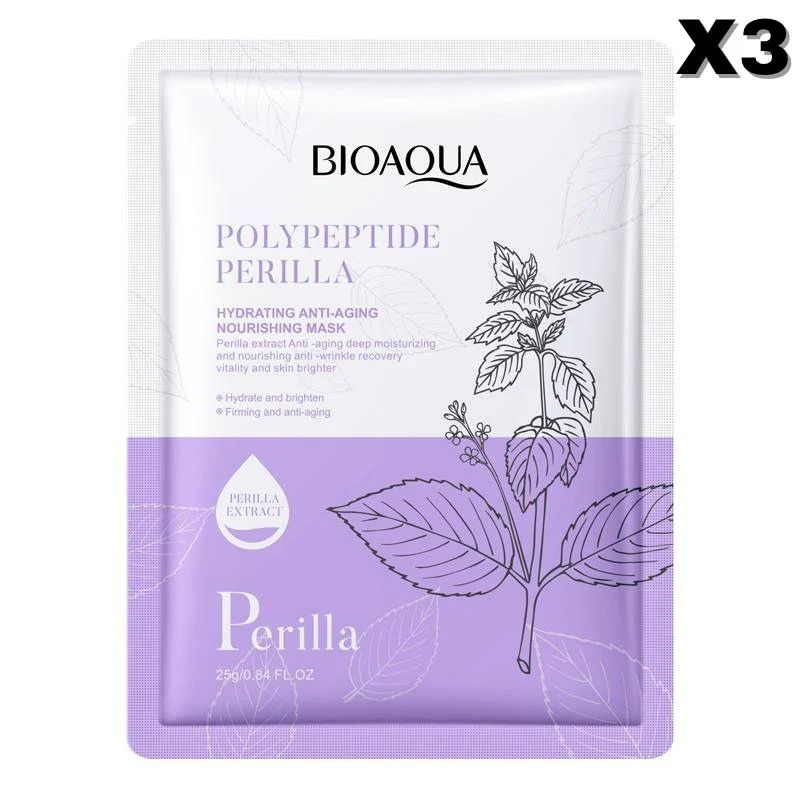 BIOAQUA Polypeptide Perilla Hydrating Anti-Aging Face Sheet Mask - Image 5