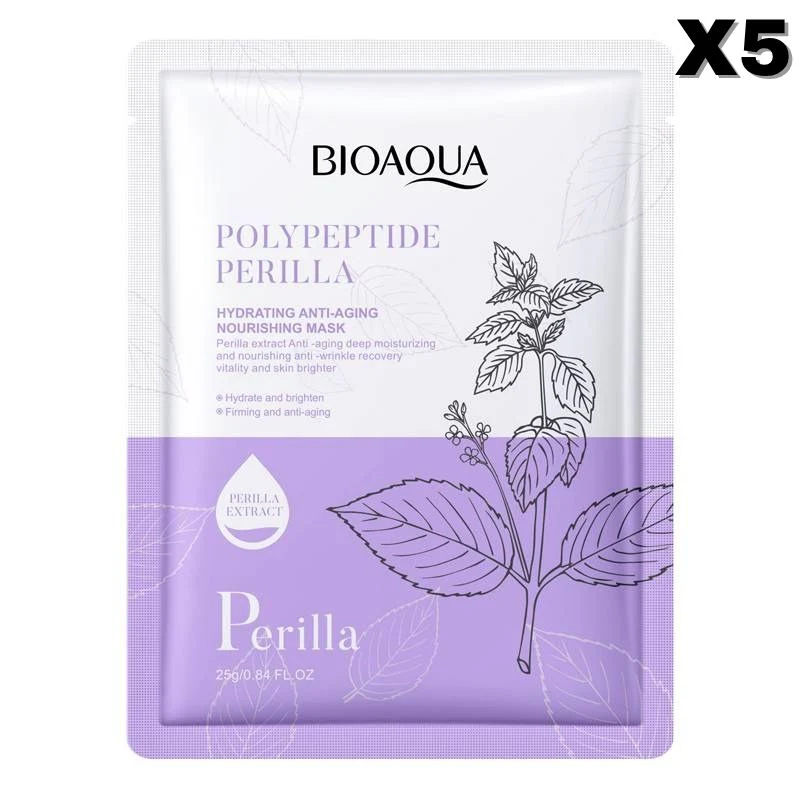 BIOAQUA Polypeptide Perilla Hydrating Anti-Aging Face Sheet Mask - Image 6